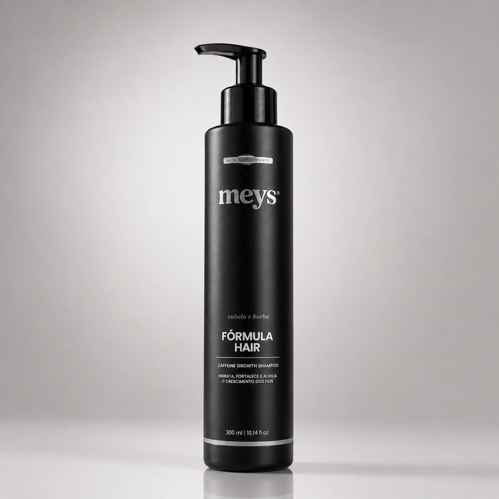 Shampoo Fórmula Hair MEYS – Cafeína e Niacinamida | Antiqueda, Fortalecimento e Crescimento Capilar | 300ml