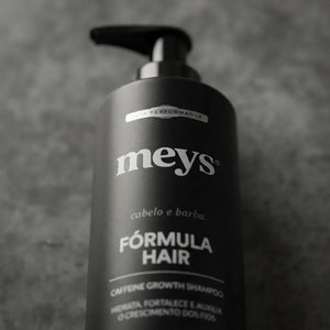 Shampoo Fórmula Hair MEYS – Cafeína e Niacinamida | Antiqueda, Fortalecimento e Crescimento Capilar | 300ml