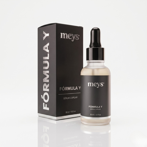 Sérum capilar Fórmula Y da Mey's com caixa e frasco
