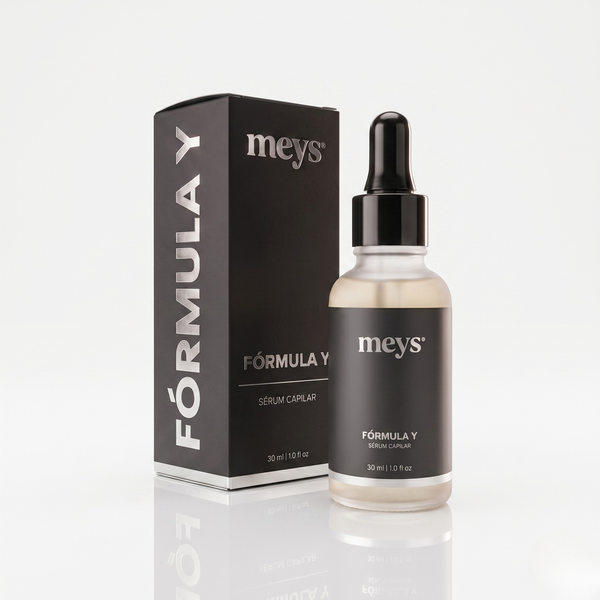 Sérum capilar Fórmula Y da Mey's com caixa e frasco